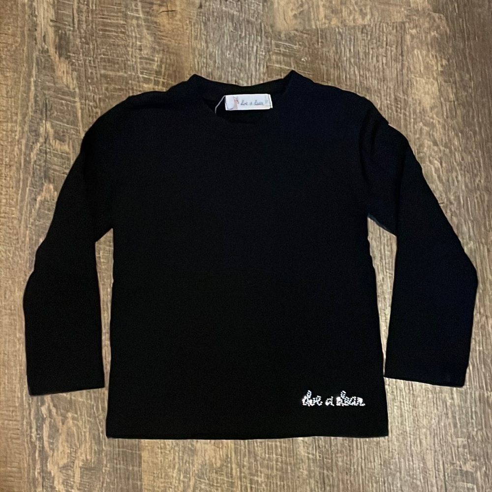 doe a dear Girl’s Long Sleeve Jeweled Shirt Size 3T